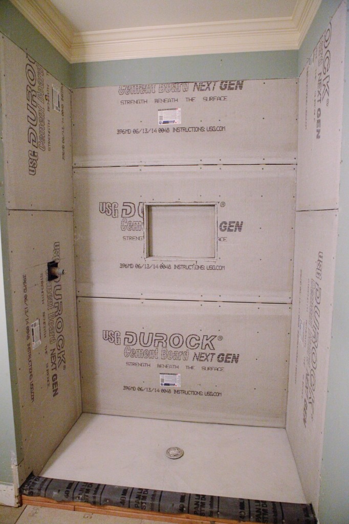 Guest Bath Board and Floor Prep Bower Power
