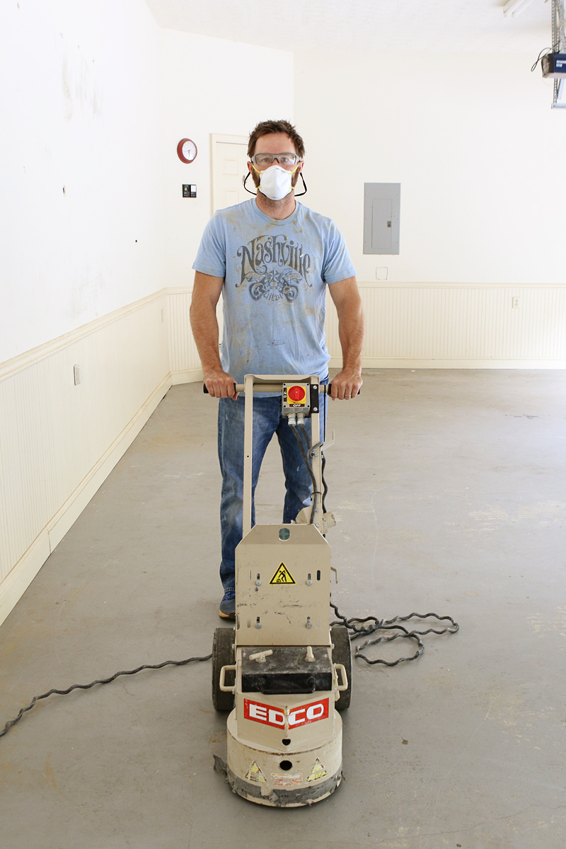 Removing Paint From Concrete Floors - Bower Power