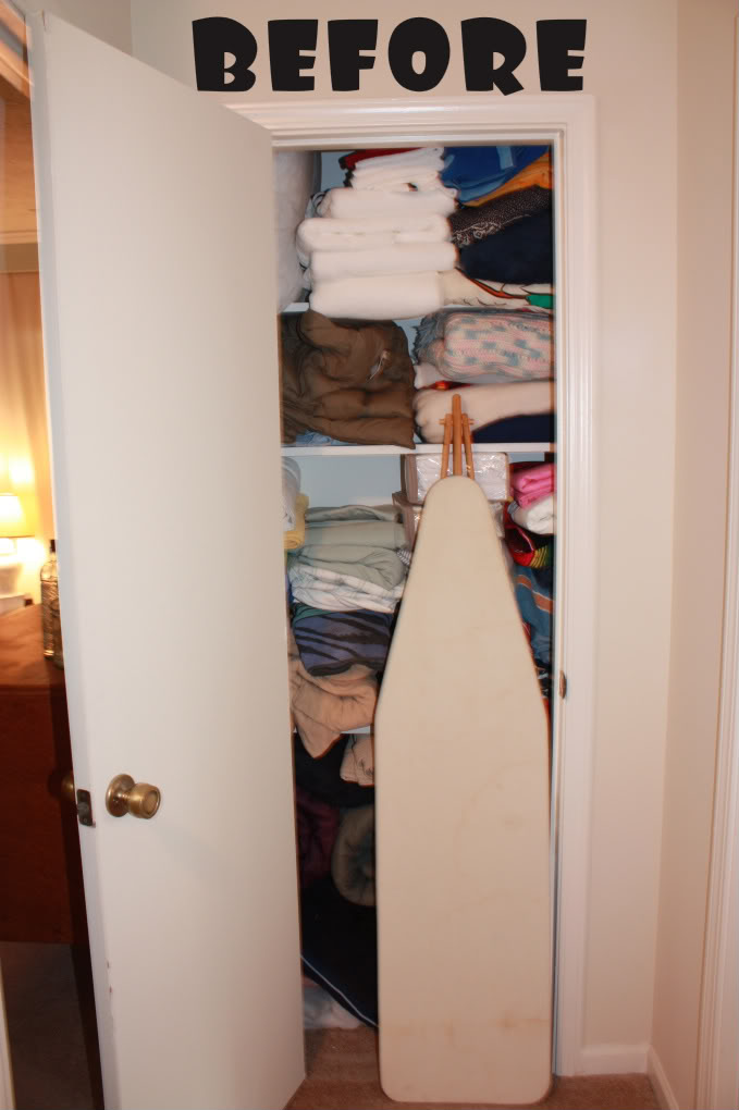 Linen Closet Organized
