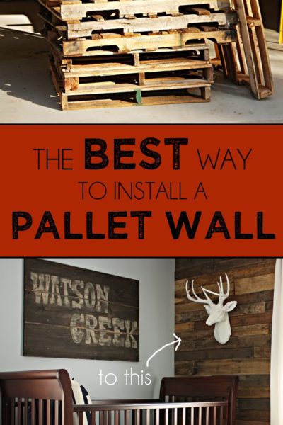 How to DIY a Pallet Accent Wall