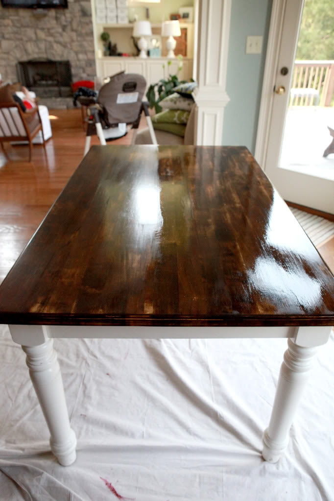 Tip Top Table Bower Power - How To Sand And Restain Table