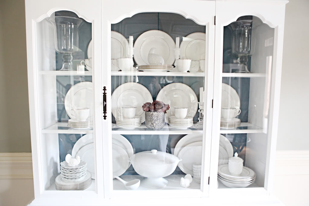 Styling A Dining Room Hutch Bower Power, Dining Room China Cabinet Decor Ideas