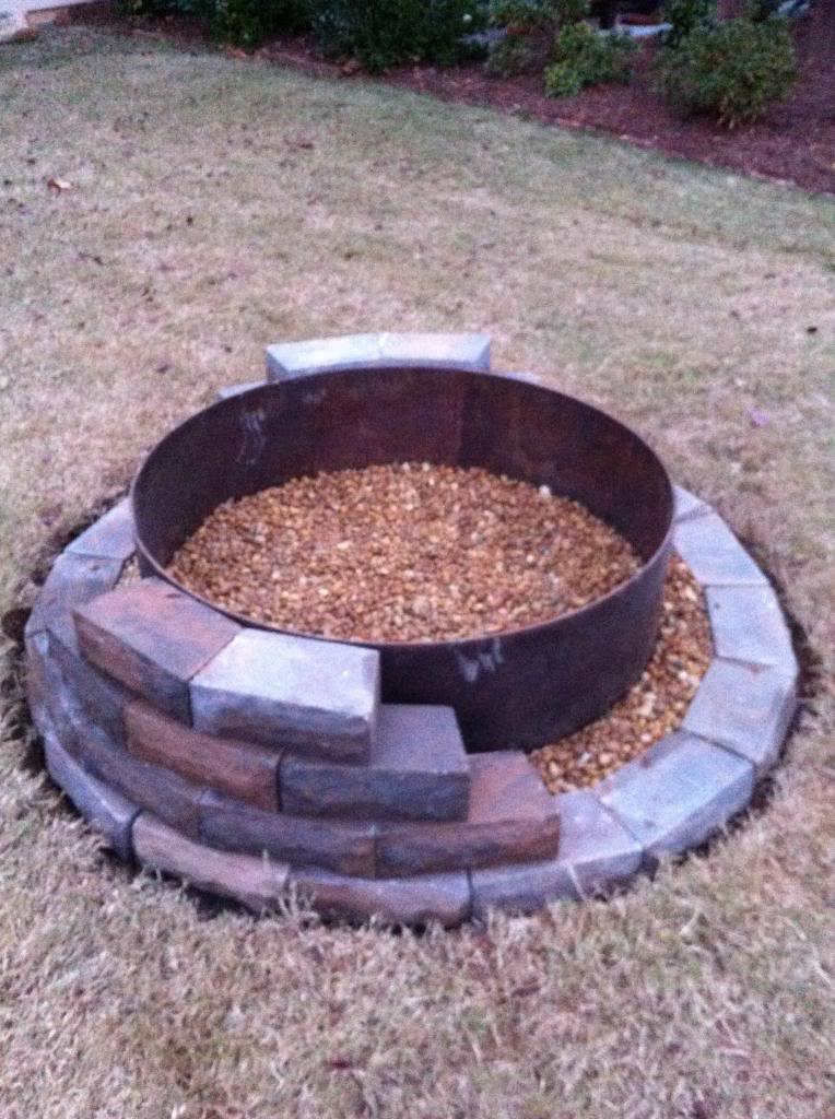 It S The Pits Bower Power, Diy Retaining Wall Fire Pit