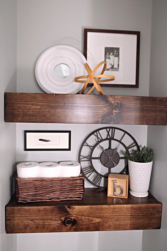 Toilet Paper Shelf | The John | Shadow Box Wood Shelving Bathroom Nursery  Decor Shelves TP Holder