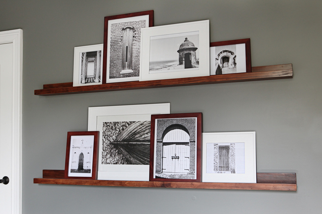 Build Pottery Barn Style Photo Shelves, Shallow Wall Shelves With Doors