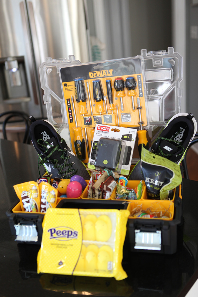 Tool Box Easter Gift Basket for Dad