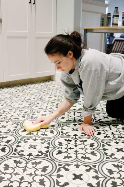 Paint & Tile For our Basement Kitchen