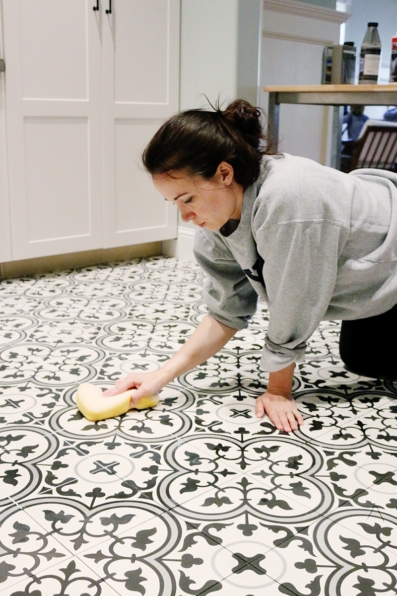 Paint & Tile For our Basement Kitchen - Bower Power