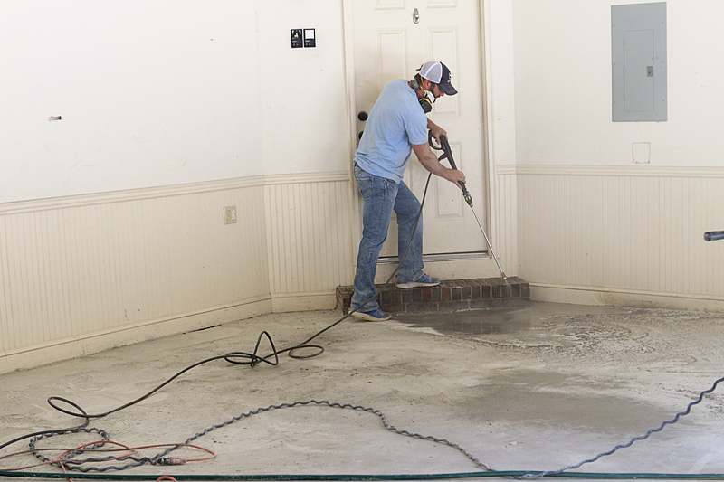 Removing Paint From Concrete Floors Bower Power