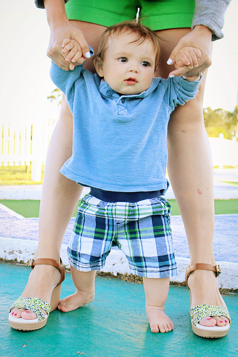 babies wearing crocs