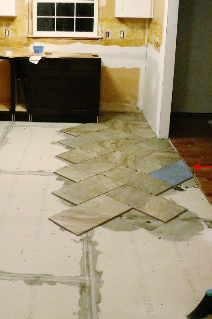 Tips to lay a Herringbone Pattern Tile - Bower Power