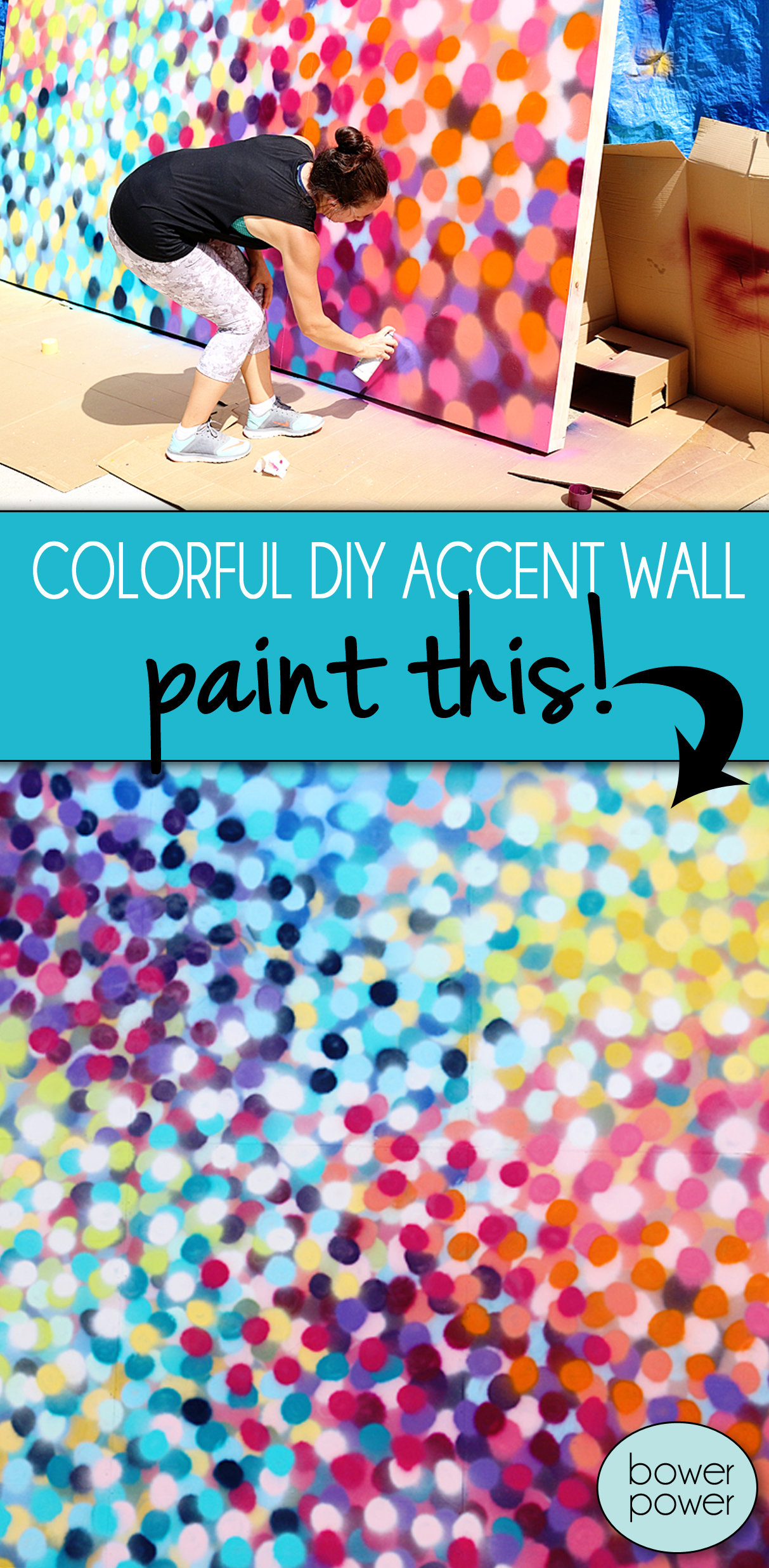 Colorful accent wall - Bower Power