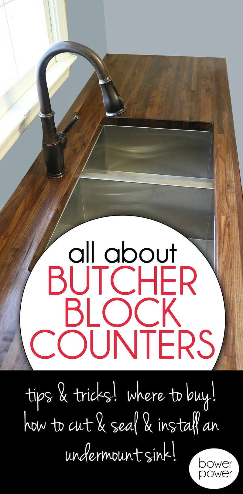 How To Cut Seal Install Butcherblock Countertops With An