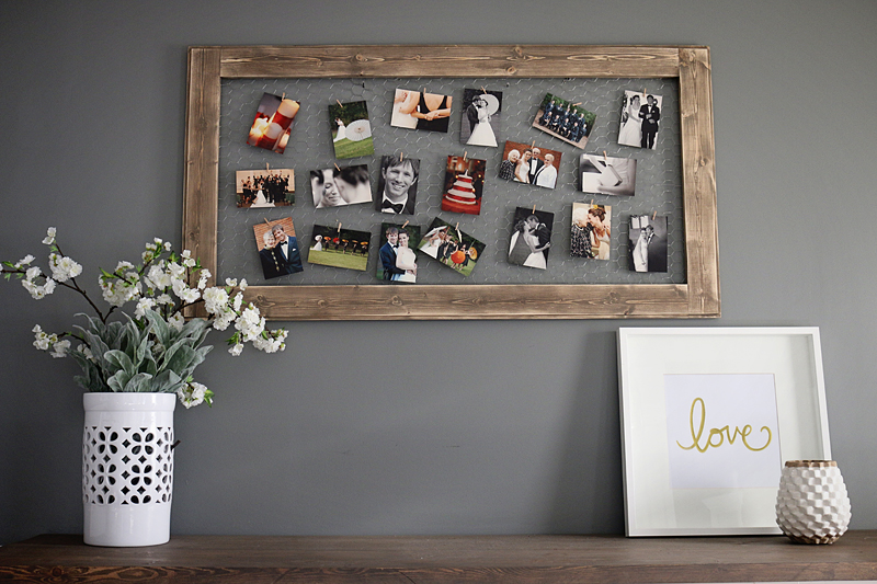 DIY Farmhouse Chicken Wire Frame