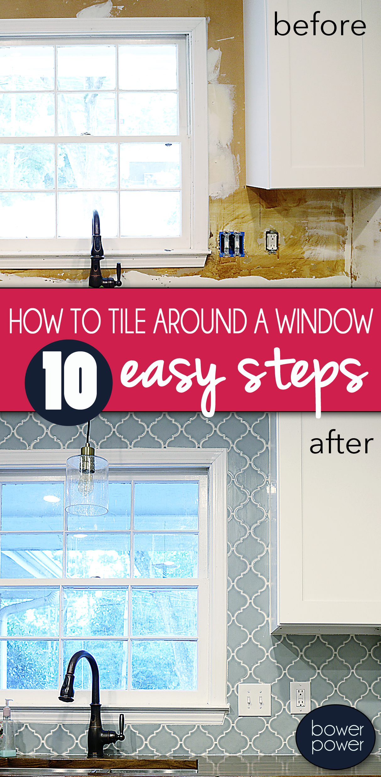 How to tile around a window - Bower Power