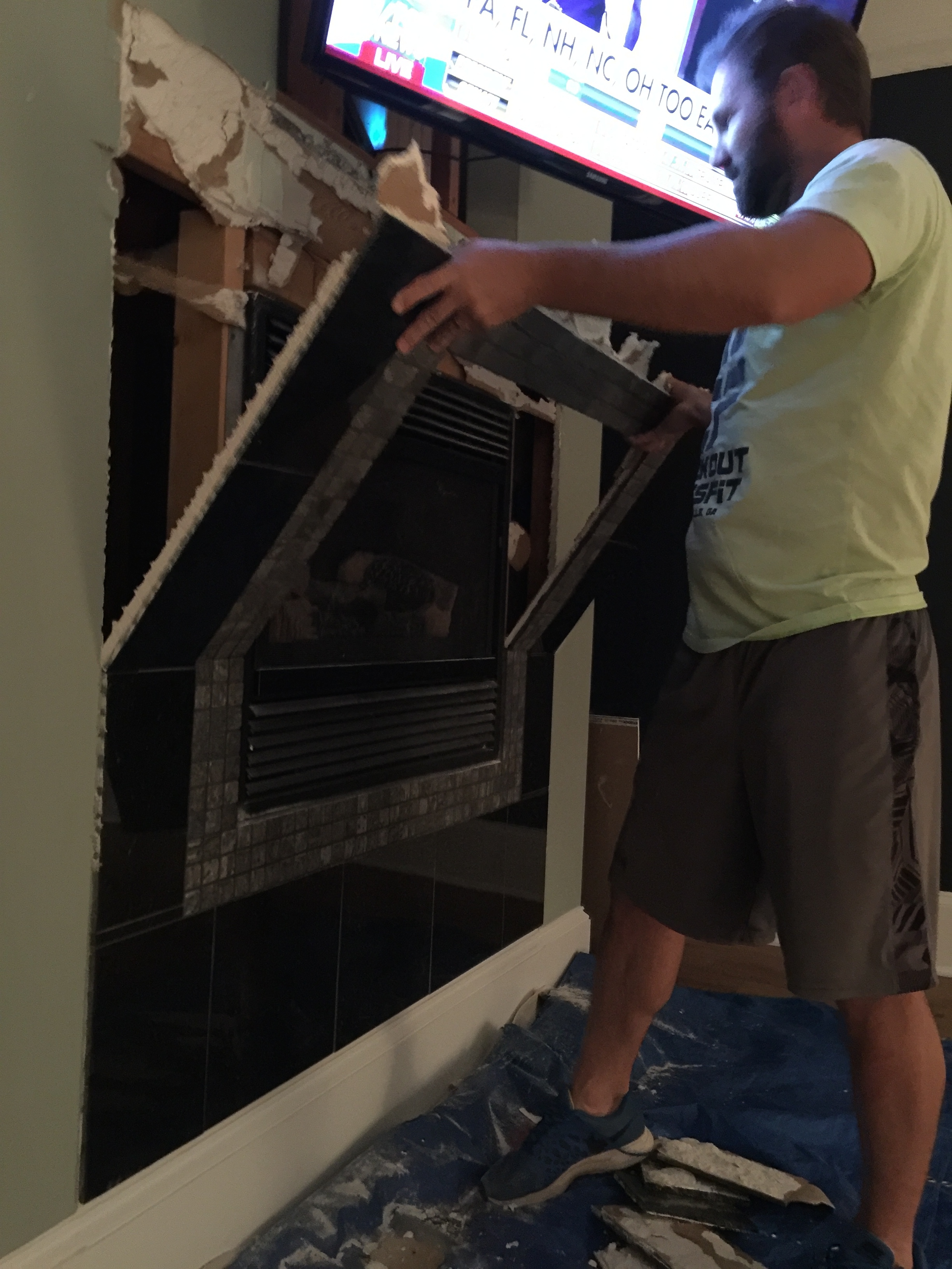 Fireplace Makeover - Bower Power