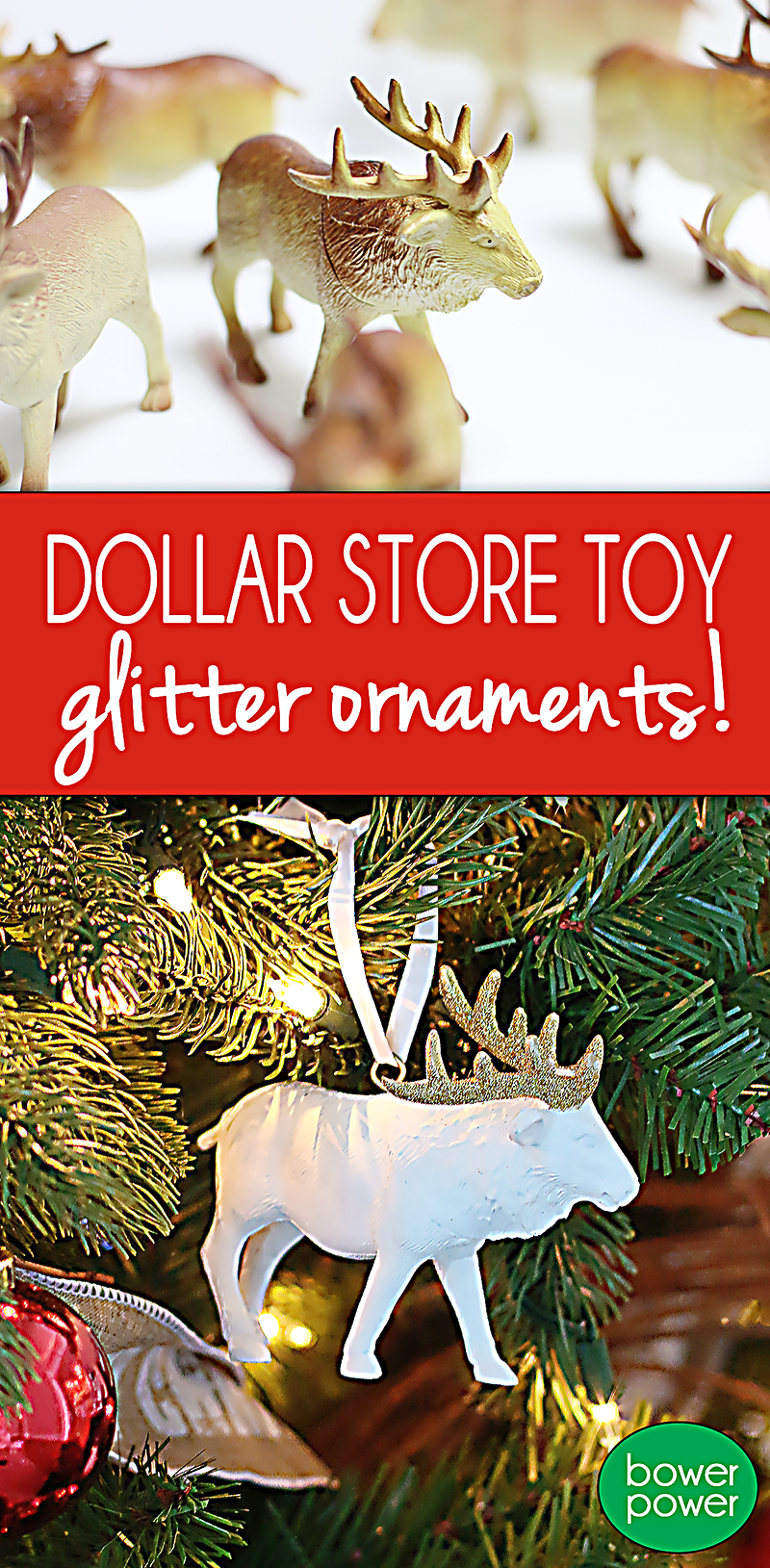 Easy Glitter Ornaments from Kid’s Toys
