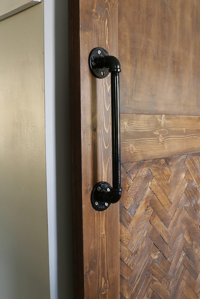 DIY Herringbone Barn Door