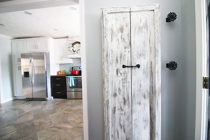 Free standing mop and broom closet deals