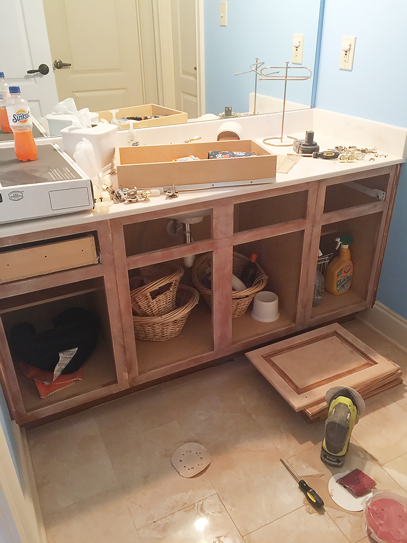 How To Refinish A Bathroom Vanity Bower Power