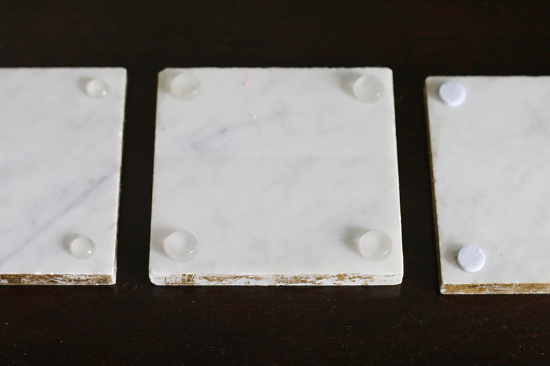 Gold & Marble Coasters DIY