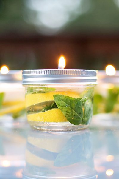 Basil Lemongrass Candles (naturally repels those darn mosquitos!)