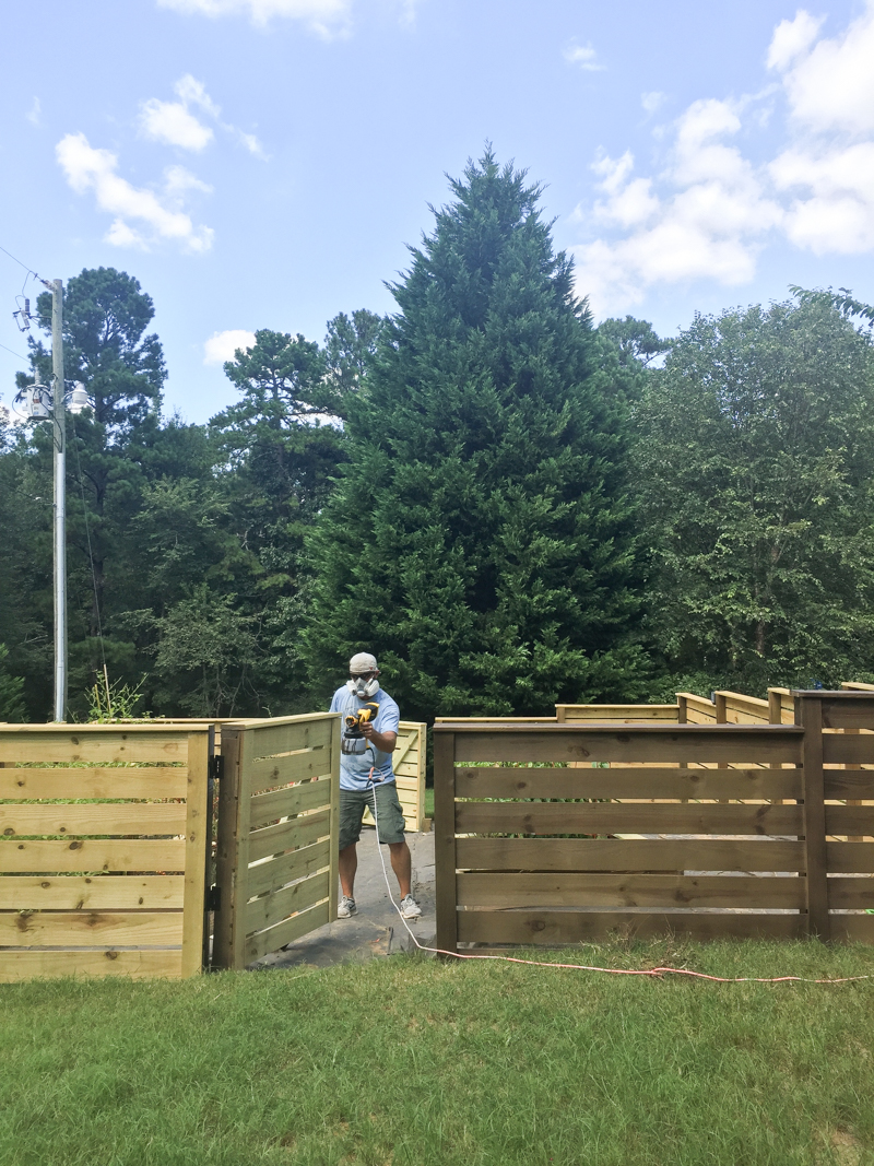 Garden Fence Stain DIY Gate Hardware - Bower Power-20