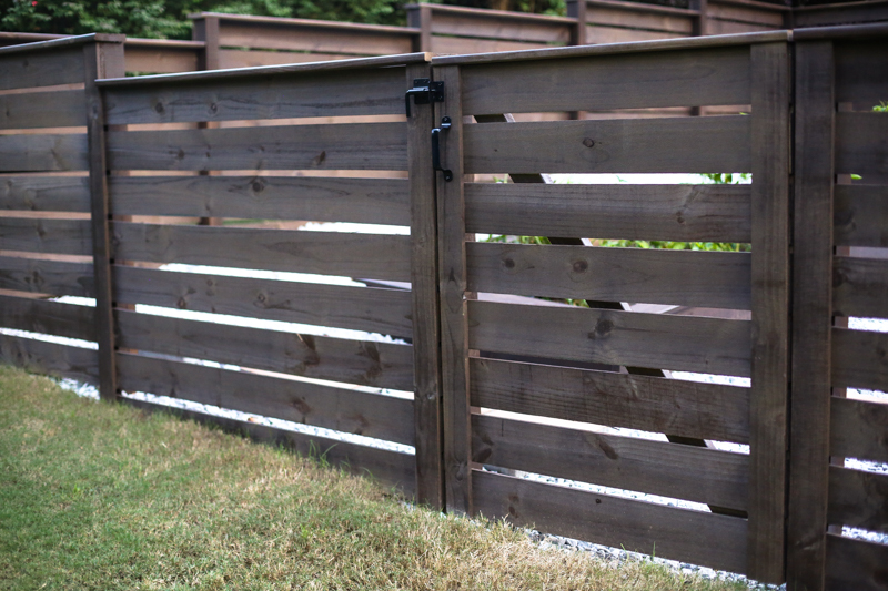 Garden Fence Stain DIY Gate Hardware - Bower Power-28