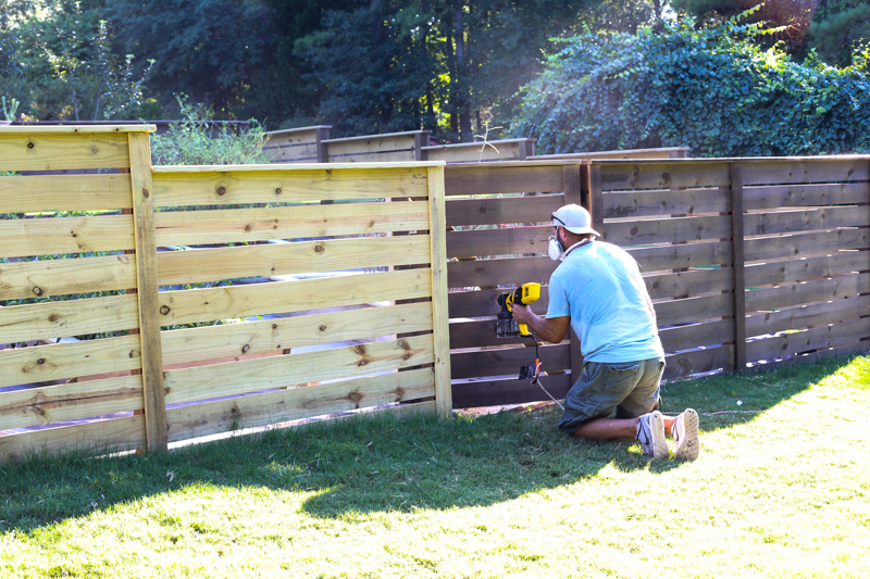 Garden Fence Stain DIY Gate Hardware - Bower Power-9
