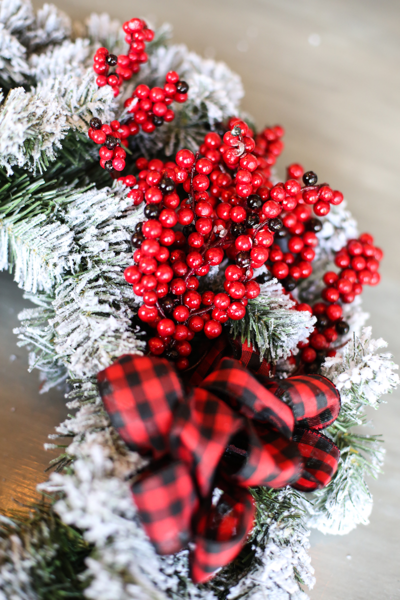 Christmas Flocked Wreath Holiday Joanns - Bower Power-15