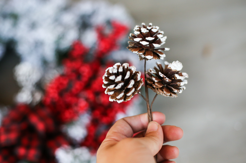 Christmas Flocked Wreath Holiday Joanns - Bower Power-16