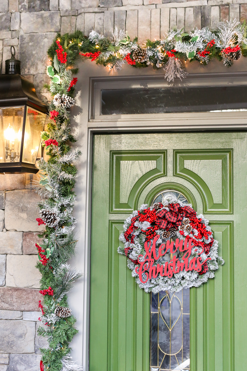 Christmas Flocked Wreath Holiday Joanns - Bower Power-27
