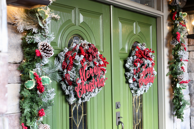 Christmas Flocked Wreath Holiday Joanns - Bower Power-36