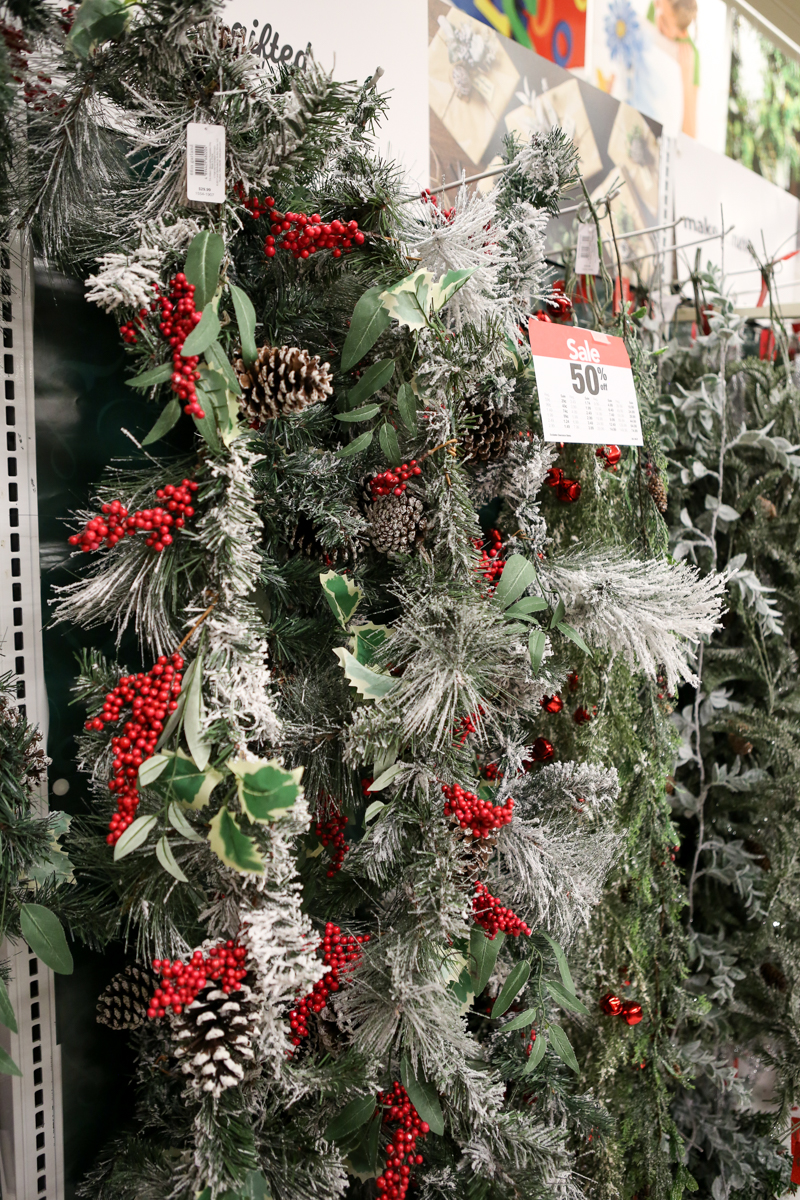 Christmas Flocked Wreath Holiday Joanns - Bower Power-4