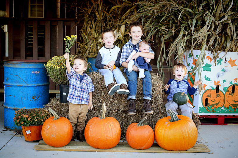 Family Fall Photos Pumpkins - Bower Power-14