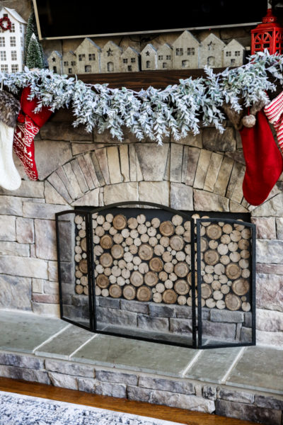 Faux Stacked Wood Fireplace Insert DIY