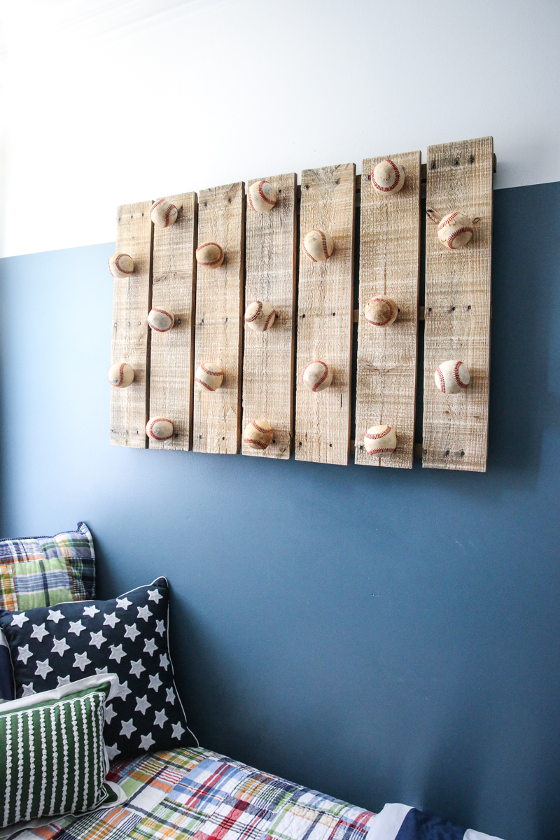 Scrap Wood & Pallet Baseball Hat Rack - Bower Power