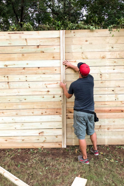 How to Build A Wood Fence On A Chainlink Fence