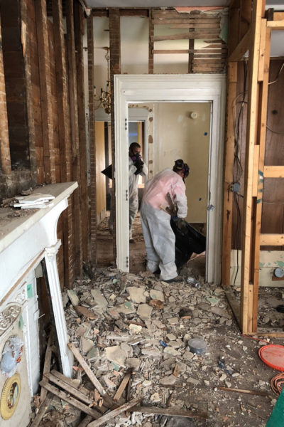 The Monroe House Demo – Mold, Asbestos and Lead