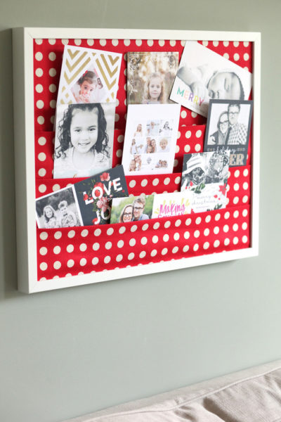 An Easy DIY Christmas Card Holder