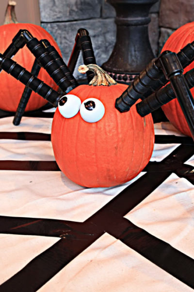 DIY Pumpkin Spider