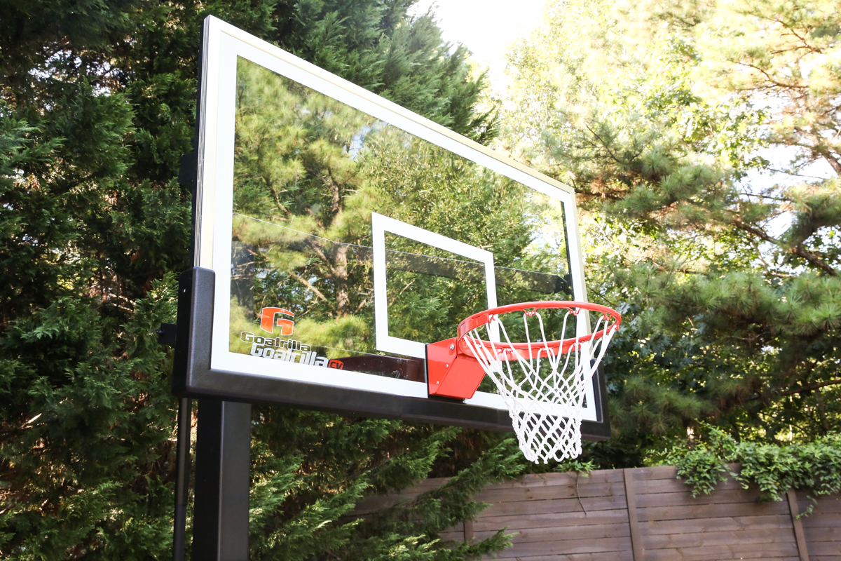 Basketball Hoop Makeover - DIY Indoor Basketball Hoop Makeover