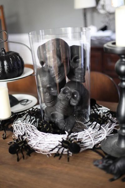 Black N White Scary Centerpiece