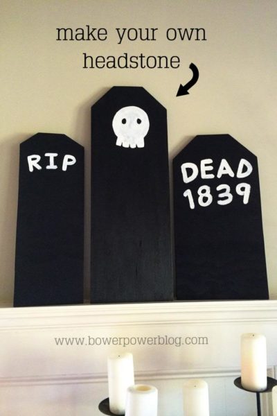 Halloween Headstone DIY