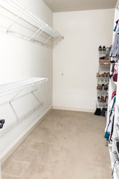 Master Closet Plans & Before Photos