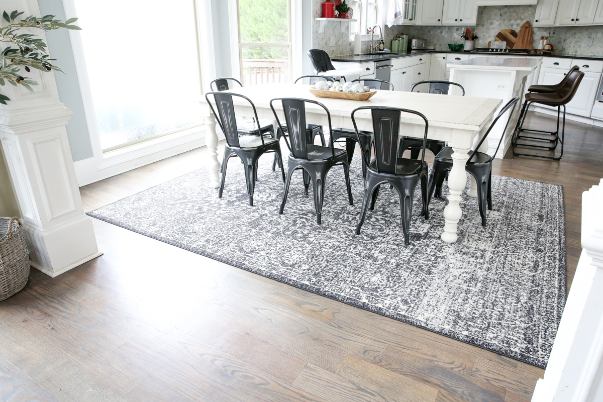 Our New Kitchen Table And Rug For Eight Bower Power