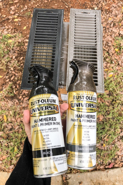 Spraypainting Vent Covers