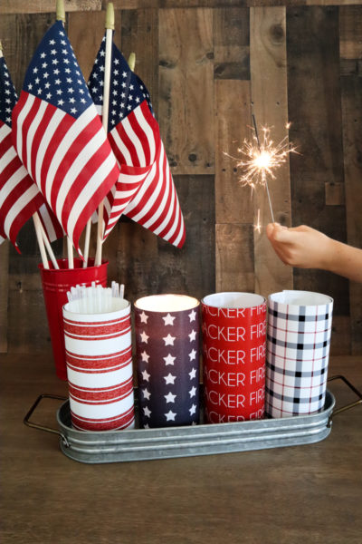 Personalized Sparkler Caddy (with free printables!)